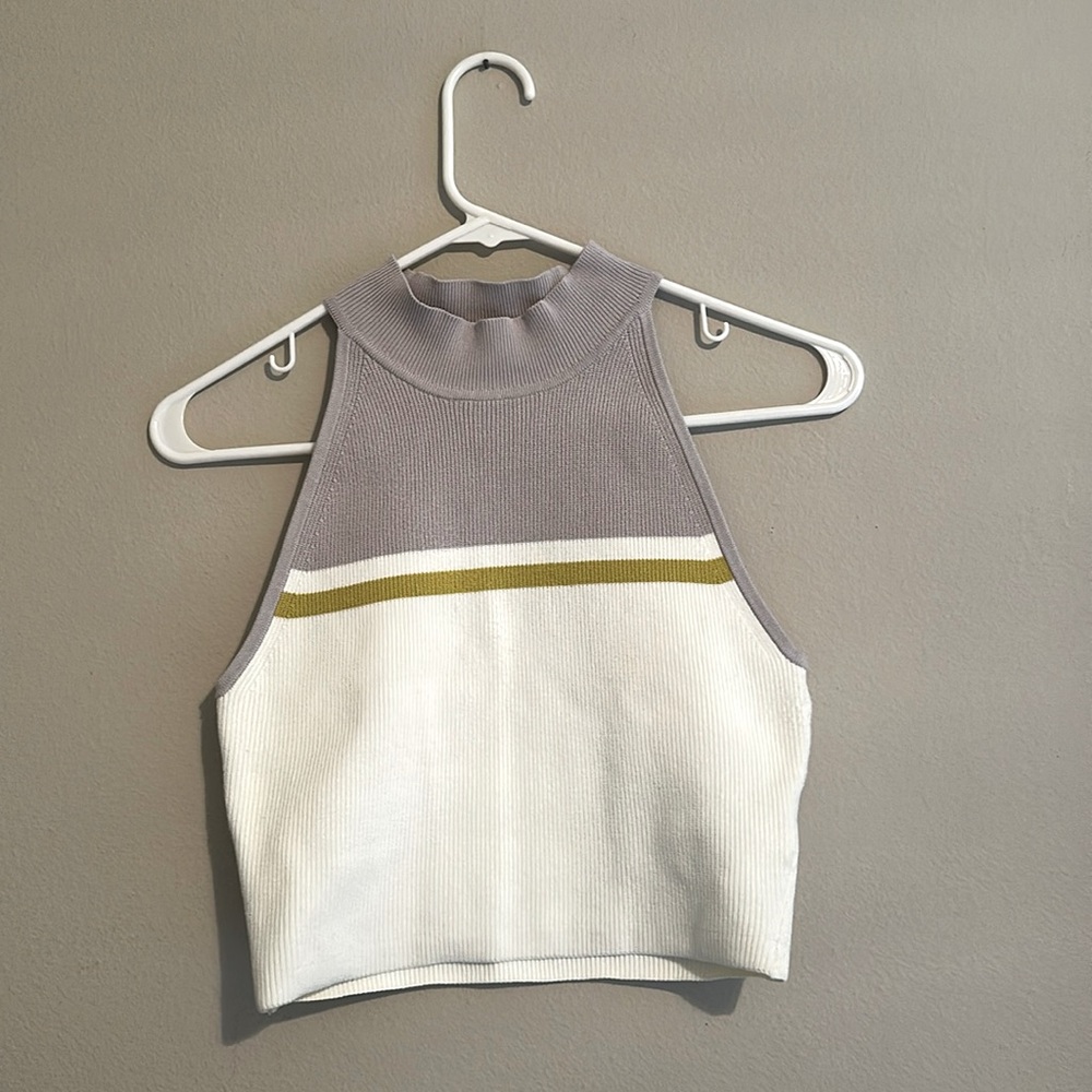 Aritzia Babaton Mockneck Ribbed Tank